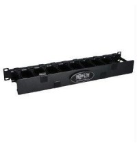 Rack enclosure horizontal cable manager steel w finger duct 1urm