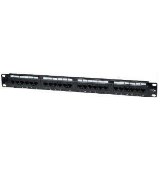 Intellinet cat5e patch panel 24-port, utp, 1u