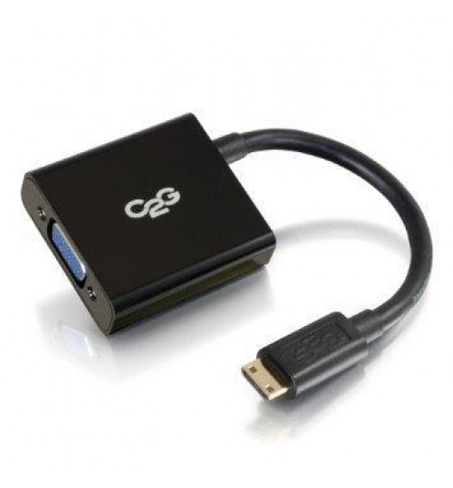 C2g hdmi to vga adapter converter dongle male to female black-easily connect the