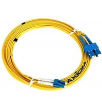 Axiom lc/sc singlemode duplex os2 9/125 fiber optic cable 15m