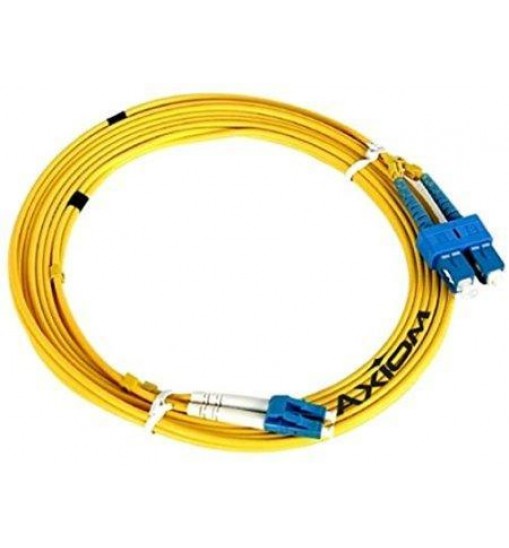 Axiom lc/sc singlemode duplex os2 9/125 fiber optic cable 15m