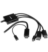 Connect your hdmi, displayport, or mini displayport laptop to an hdmi display or