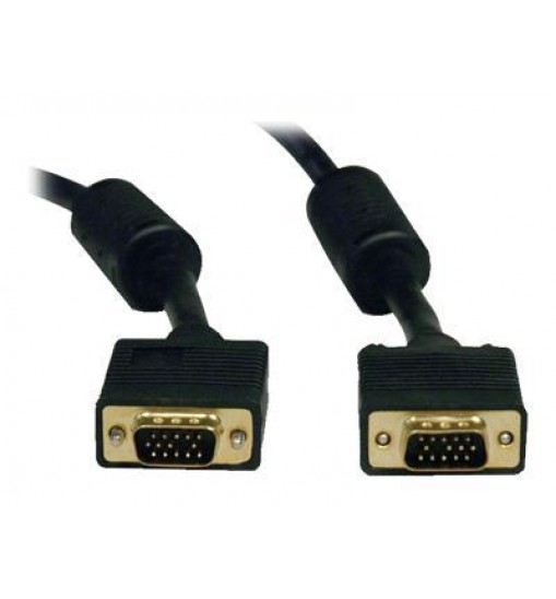 6ft vga coax monitor cable with rgb high resolution hd15 m/m 6 ft